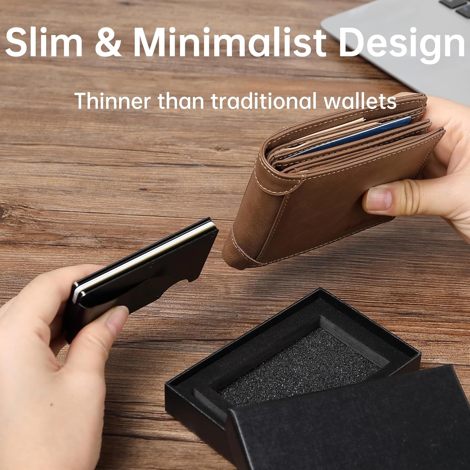 Wedding Groomsmen Gifts Personalized - Groomsmen Money Clip, Groomsmen Proposal Gift Set, Bestman Gift, Engraved Card Holder, Wedding Gift - Fairy Wolf Creations
