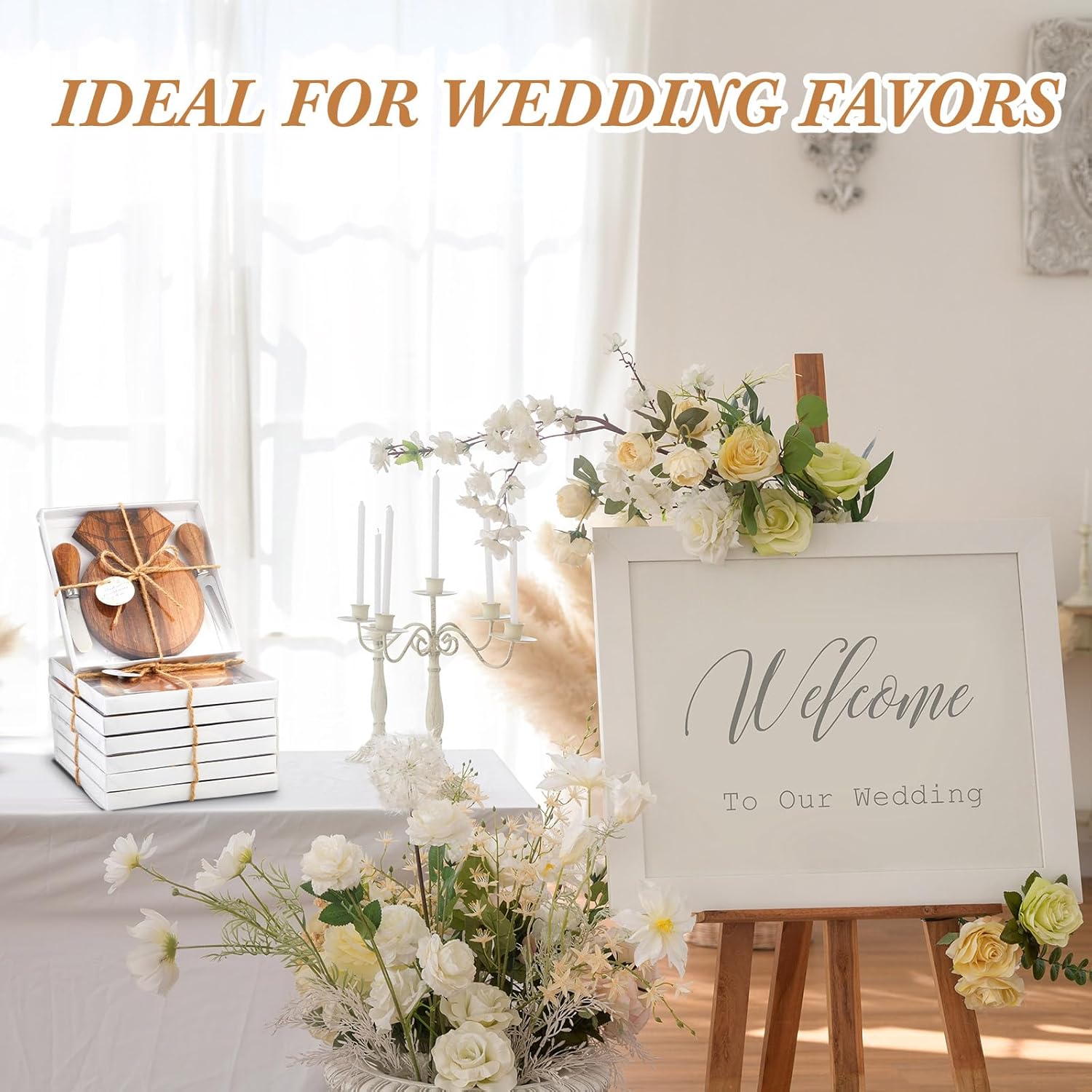 Wedding Party Gifts Wooden Diamond Shaped Charcuterie Board Cheese Board Knives Set Gifts Box with Tags for Wedding Bridal Party Favors Valentines Birthday Gifts - Fairy Wolf Creations