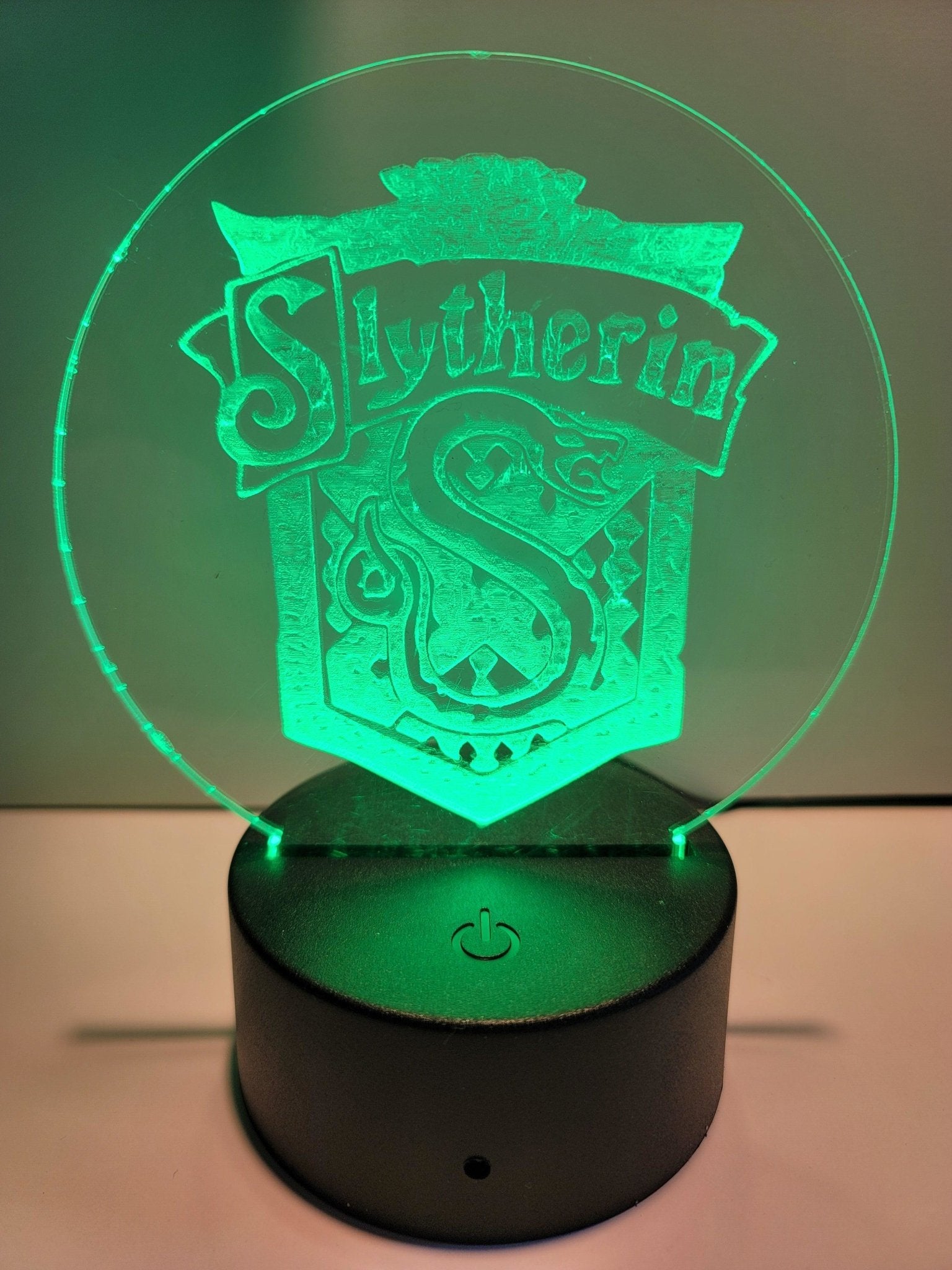 Laser Engraved Acrylic Signs with LED lighted base - Fairy Wolf Creations
