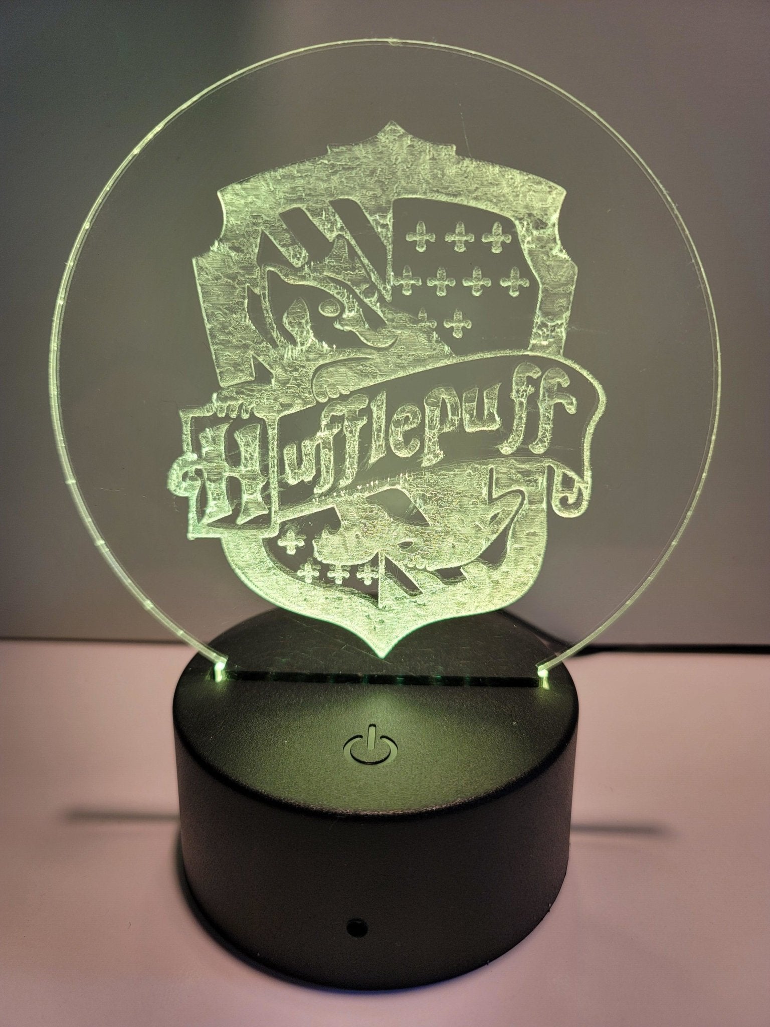 Laser Engraved Acrylic Signs with LED lighted base - Fairy Wolf Creations