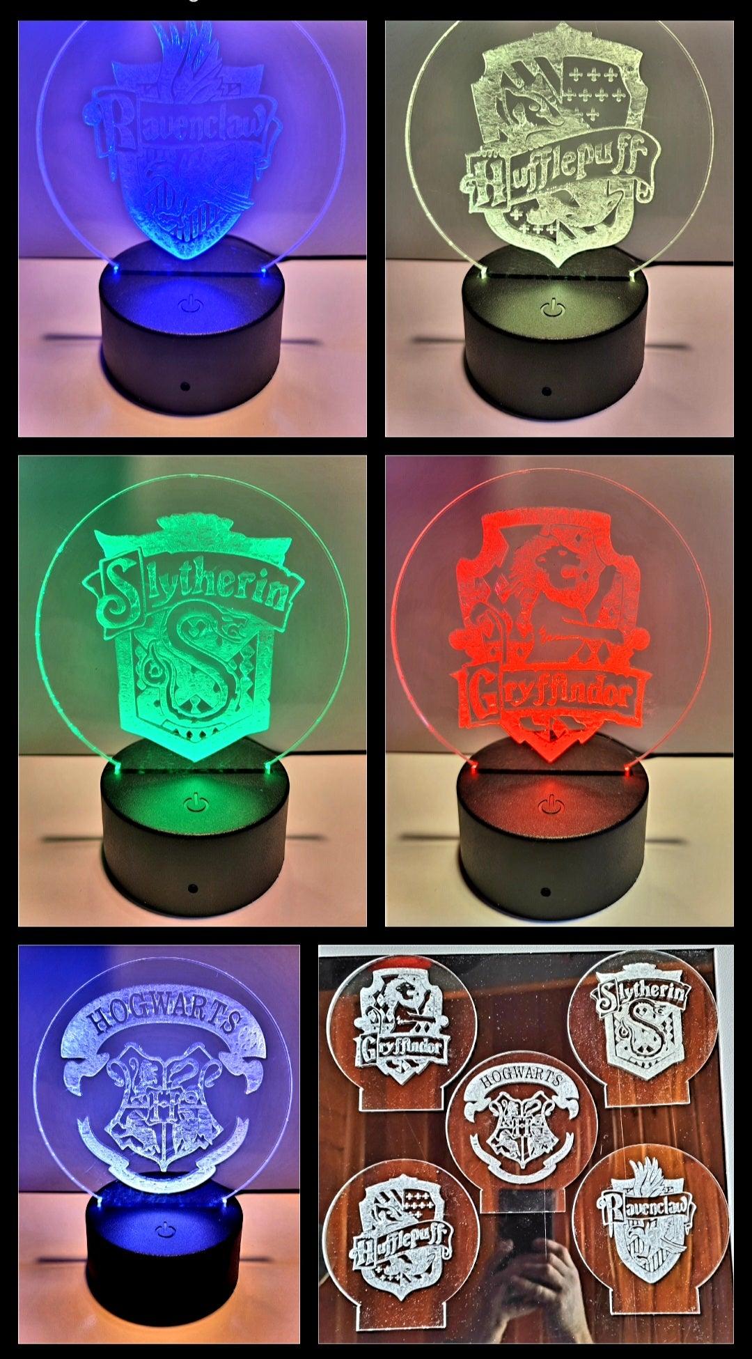 Laser Engraved Acrylic Signs with LED lighted base - Fairy Wolf Creations