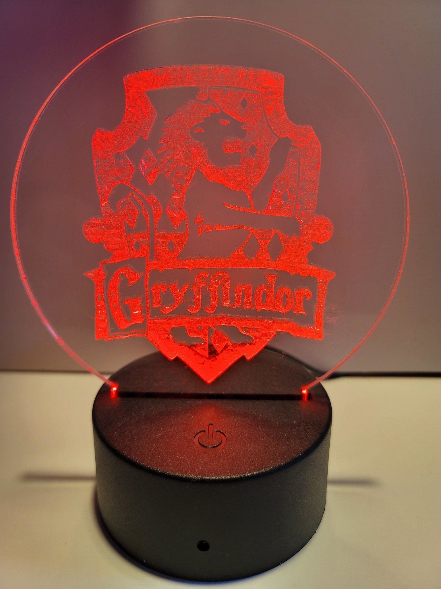 Laser Engraved Acrylic Signs with LED lighted base - Fairy Wolf Creations