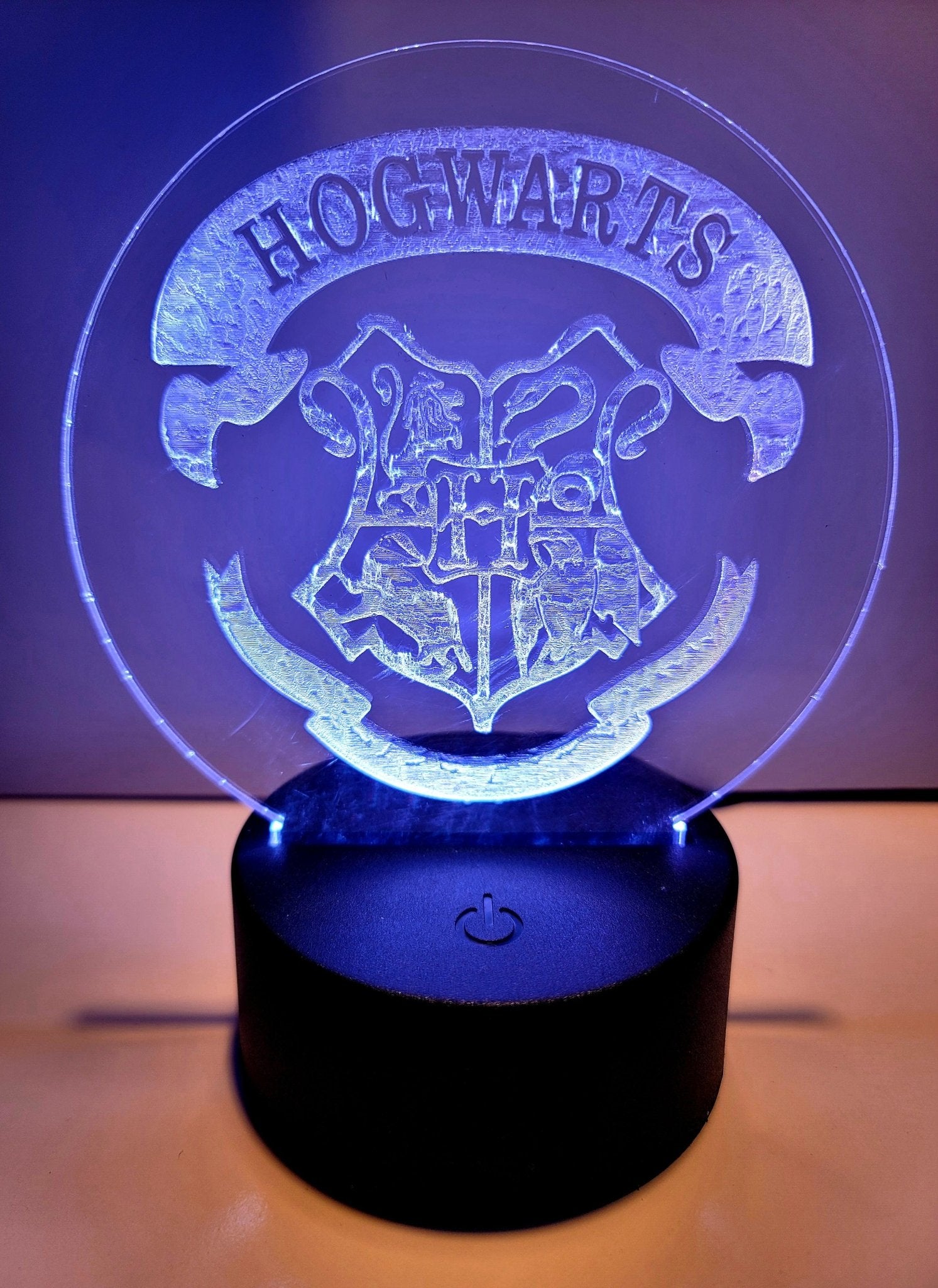 Laser Engraved Acrylic Signs with LED lighted base - Fairy Wolf Creations