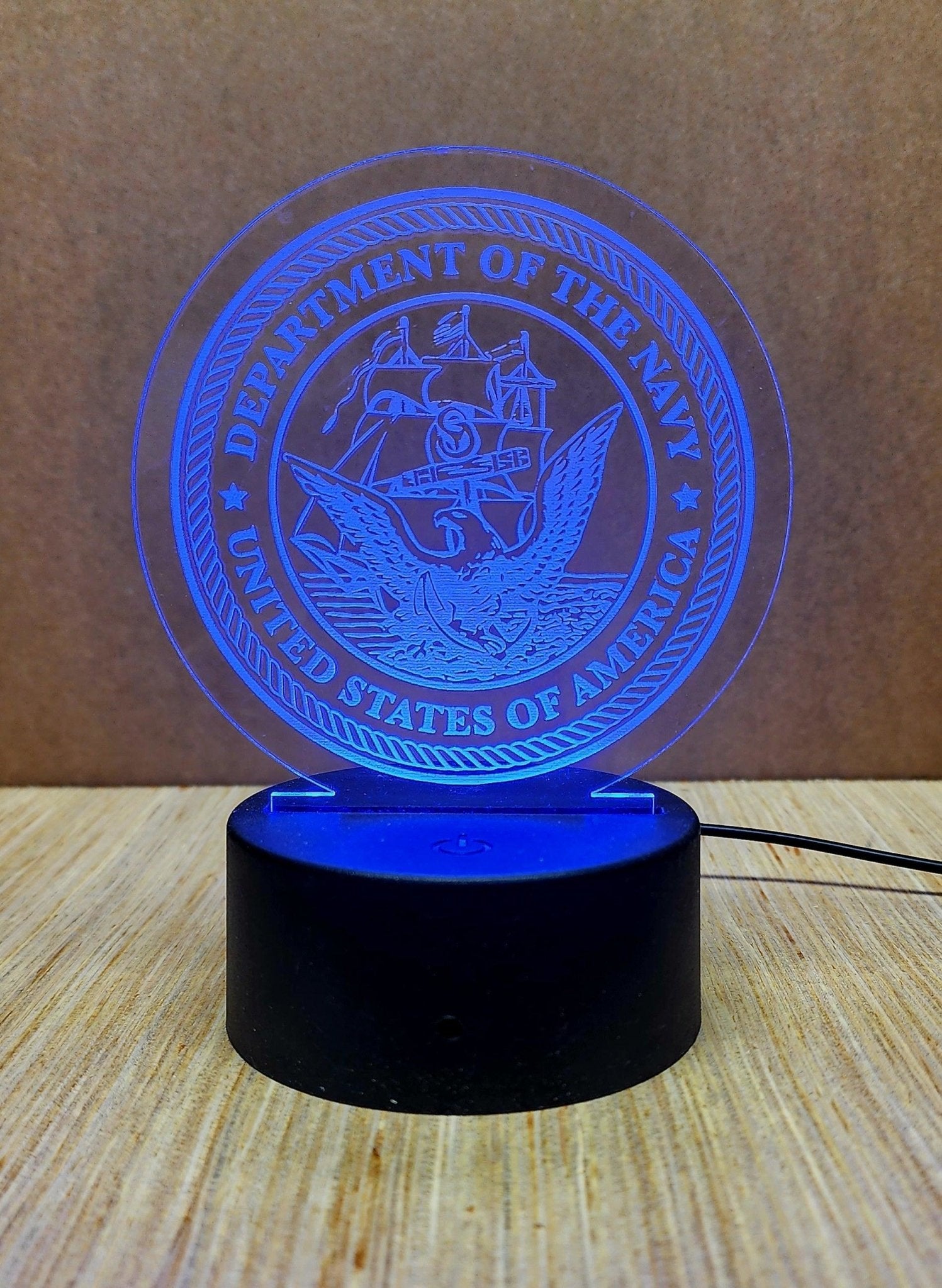 Laser Engraved Acrylic Signs with LED lighted base - Fairy Wolf Creations