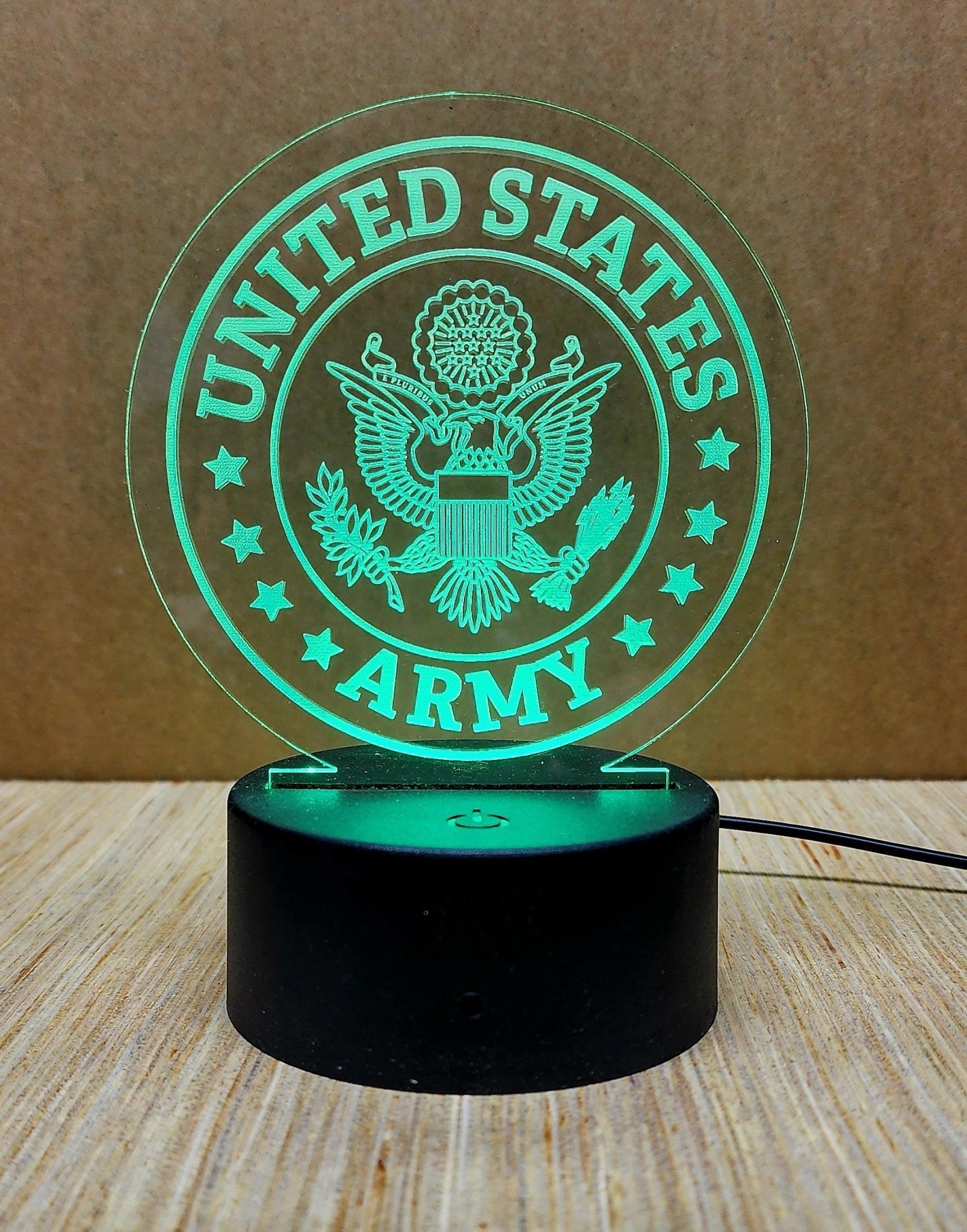 Laser Engraved Acrylic Signs with LED lighted base - Fairy Wolf Creations