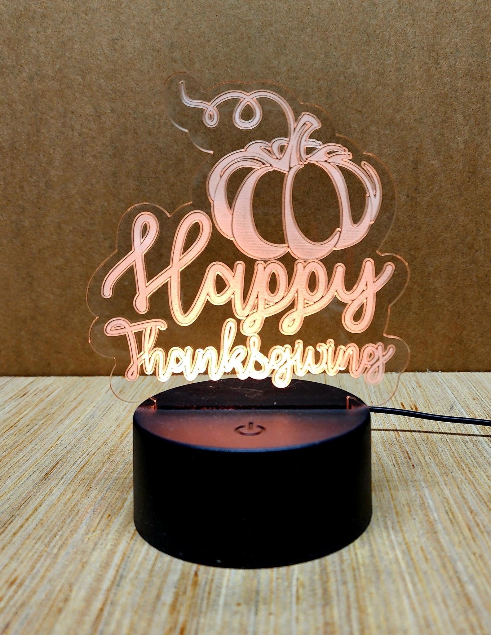 Laser Engraved Acrylic Signs with LED lighted base - Fairy Wolf Creations