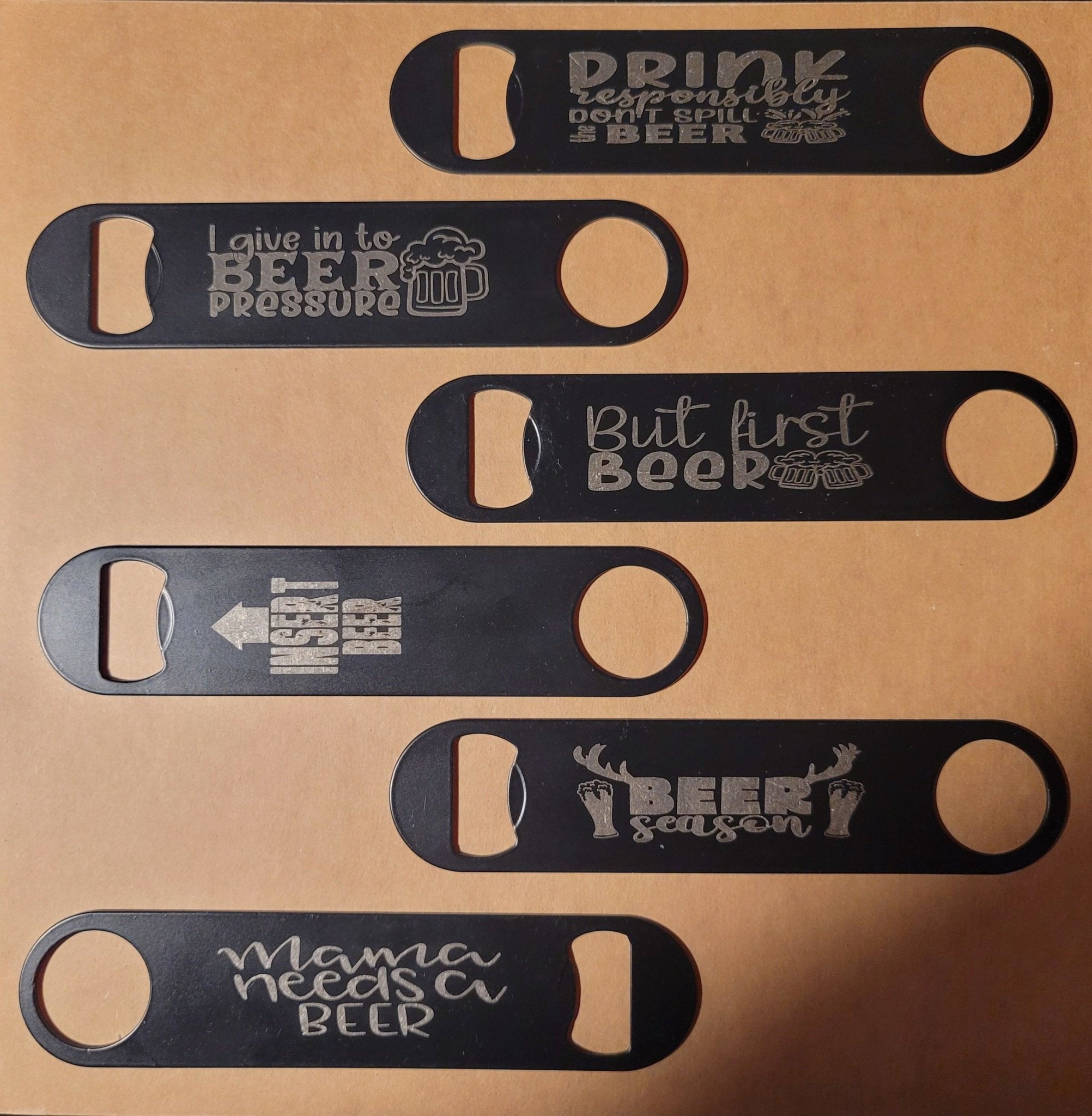 Laser Engraved Bottle Opener - Customizable Gifts For All Occasions - Fairy Wolf Creations