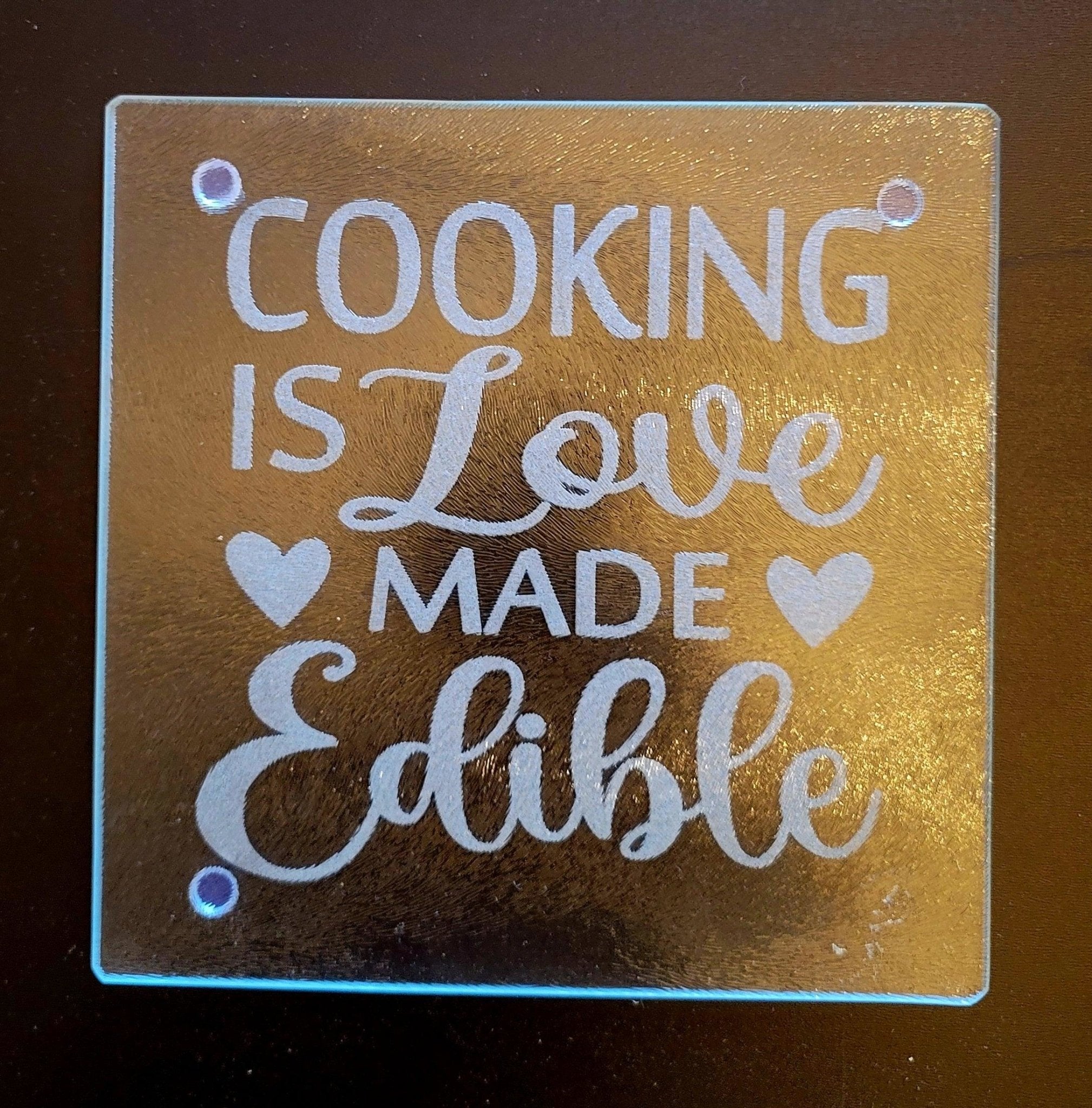 Laser Engraved Glass Trivot - Fairy Wolf Creations