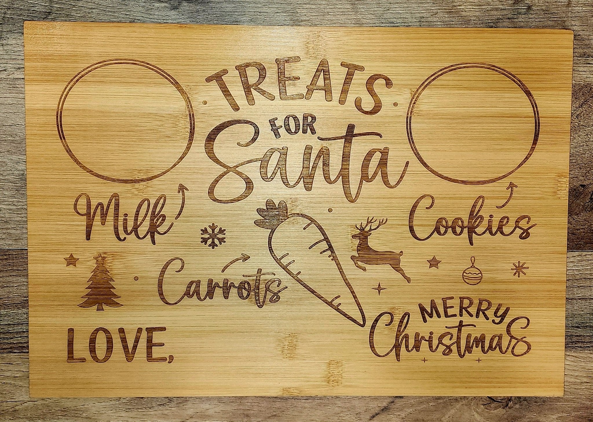 Cookies and Milk For Santa Board - Fairy Wolf Creations