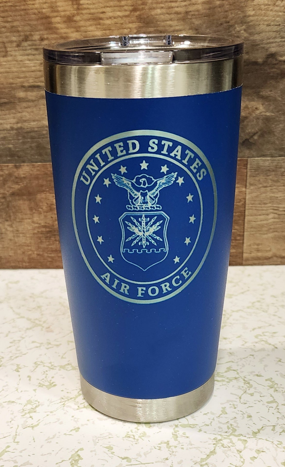 Military Engraved Tumblers - 20oz, 30oz Personalized Tumbler, Custom, Powder Coated, Wedding Gift, Birthday, Mother's - Fathers Day, Insulated - Fairy Wolf Creations