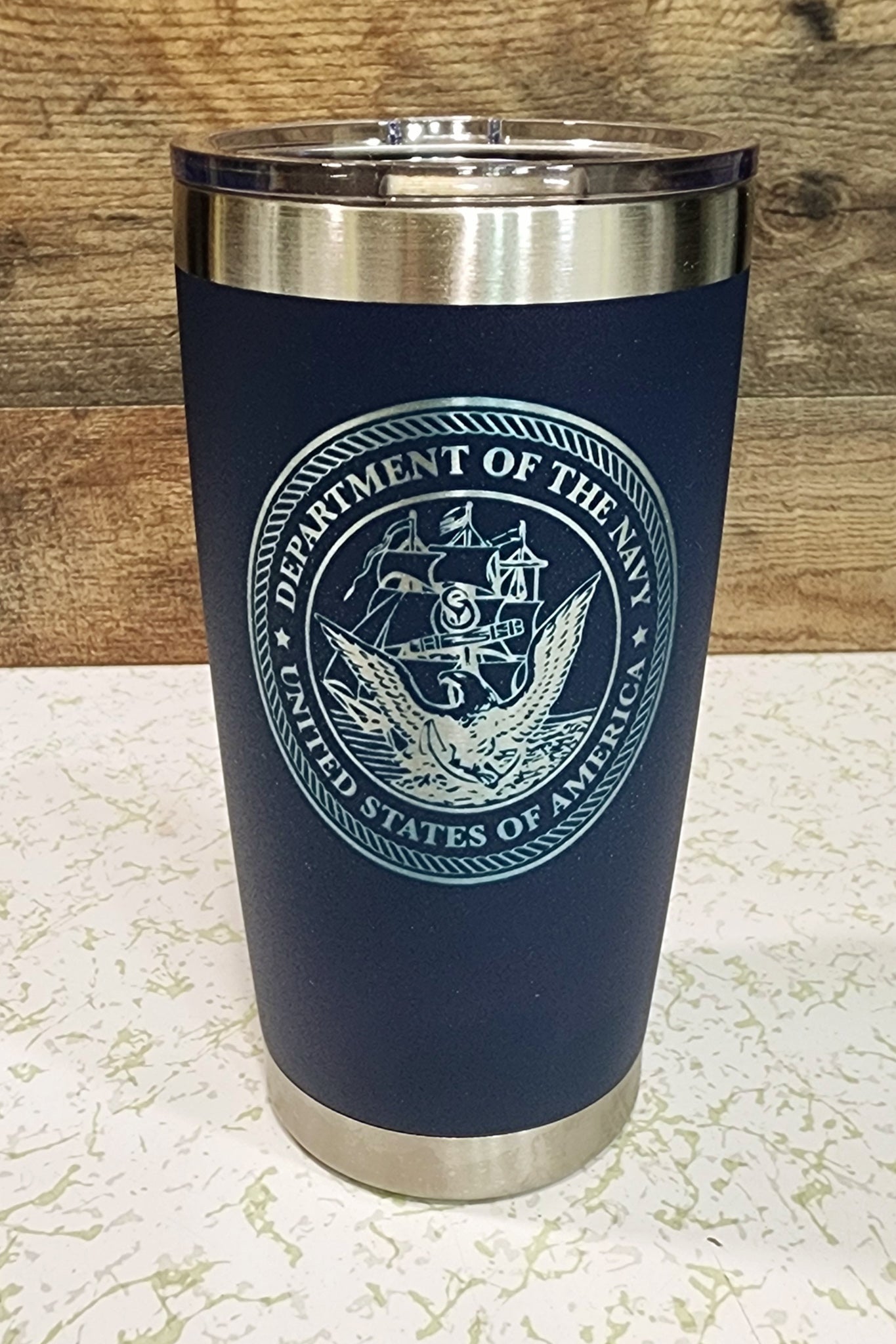 Military Engraved Tumblers - 20oz, 30oz Personalized Tumbler, Custom, Powder Coated, Wedding Gift, Birthday, Mother's - Fathers Day, Insulated - Fairy Wolf Creations