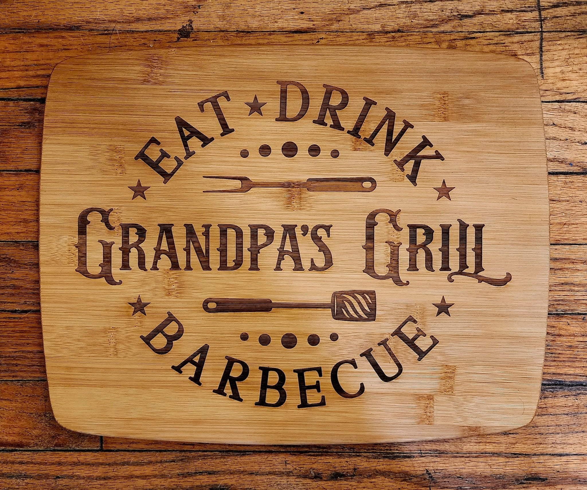 Laser Engraved Personalized Farmers Farmer's Market Cutting Board FREE online Personalization