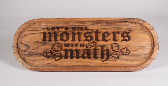 Laser Engraved Dice Tray - Dungeons and Dragons, role playing games, l