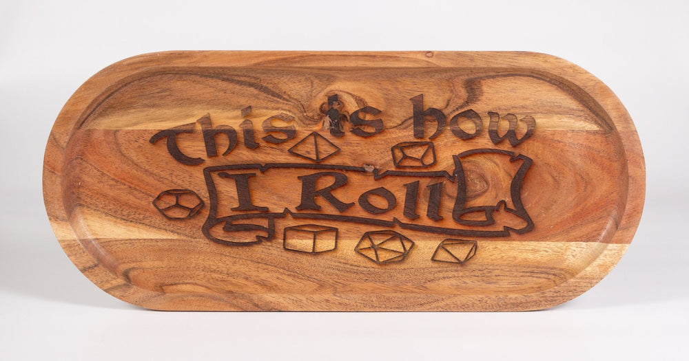 Laser Engraved Dice Tray - Dungeons and Dragons, role playing games, l